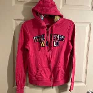 Walt Disney World Parks Pink Patchwork Hoodie size Medium